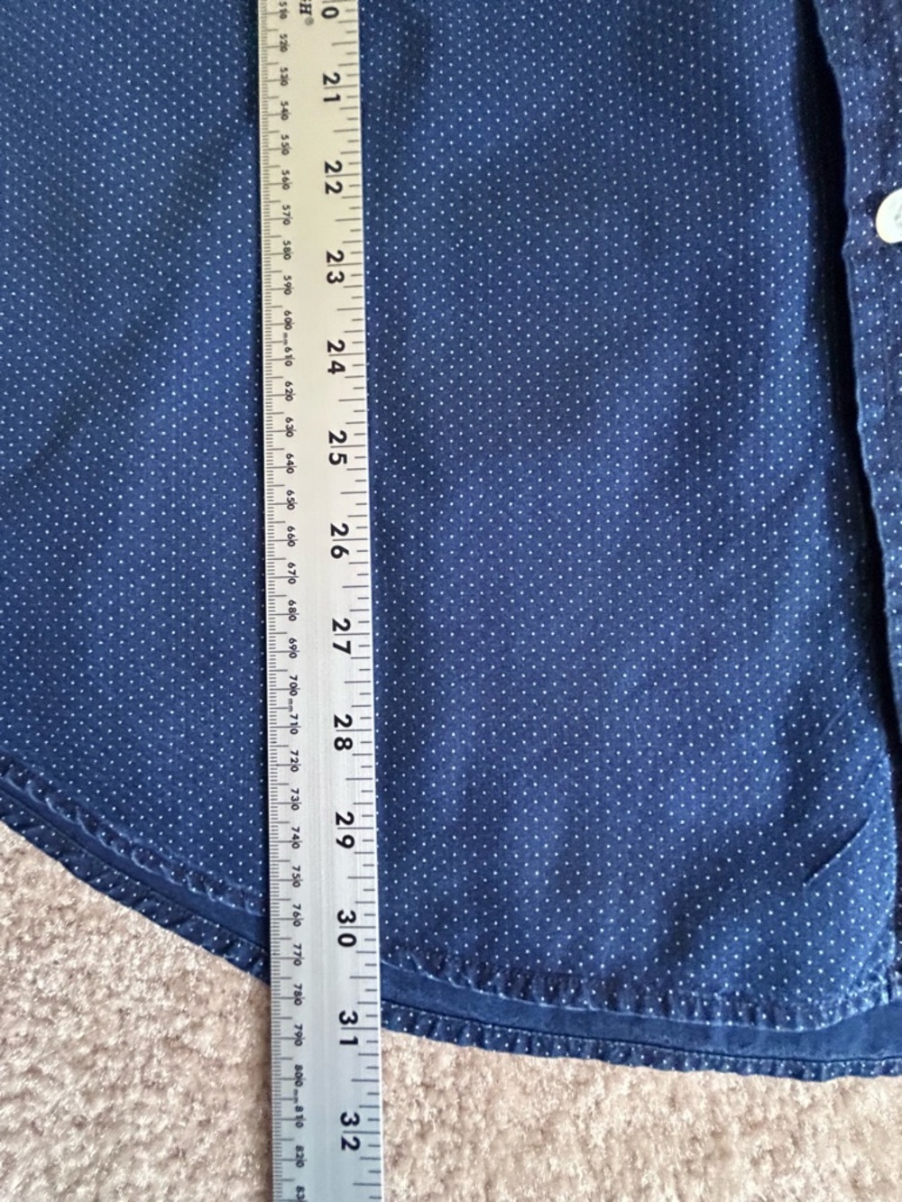 Polo Ralph Lauren Navy Long Sleeve Button Down Shirt - Picture 7 of 8